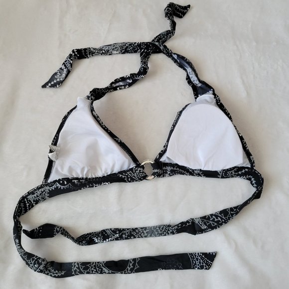 ☀️ Aqua Funky Design Print Bikini Top - Picture 10 of 13